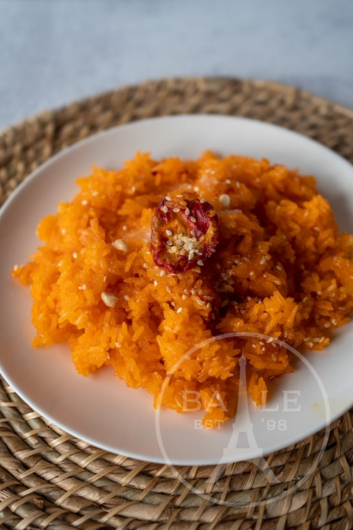 Sweet Rice with Baby Jackfruit (Xoi Gac)